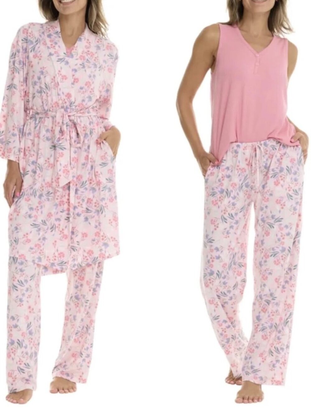 Flora Nikrooz Women's 3-piece PJ Set, Blue - Picture 9 of 16